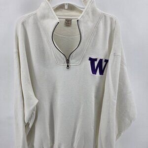Vintage University of Washington Huskies Quarter Zip Sweatshirt – Size XL